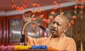 यूपी के मुख्यमंत्री योगी आदित्यनाथ शनिवार को भीम में यूपी के मुख्यमंत्री योगी आदित्यनाथ शनिवार को भीम में