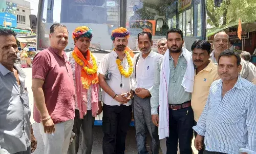 जोधपुर-भीलवाड़ा रोडवेज का कोशीथल में किया स्वागत