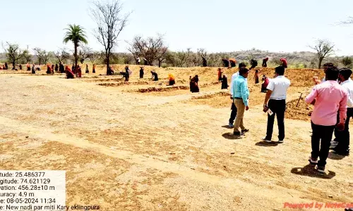 जयपुर की टीम ने किया नरेगा कार्यों का निरीक्षण