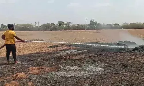 खेत पर लगी आग, तीन ट्रॉली ज्वार व एक ट्राली मूंगफली का कांट और चारा जलकर खाक खेत पर लगी आग, तीन ट्रॉली ज्वार व एक ट्राली मूंगफली का कांट और चारा जलकर खाक