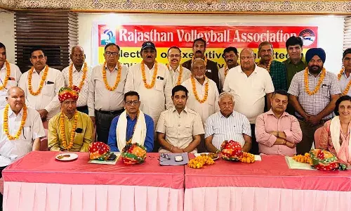 वॉलीबॉल संघ चुनावों में   चौधरी अध्यक्ष व  सिंह महासचिव    निर्वाचित