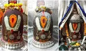 महाकाल भस्म आरती में वैष्णव तिलक लगाकर सजे ,मावे से हुआ मनमोहक शृंगार