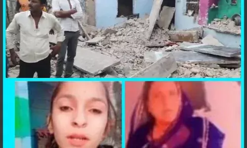 आधीरात को गिरा मकान का बरामदा, मां-बेटी की मौत, एक बेटी घायल