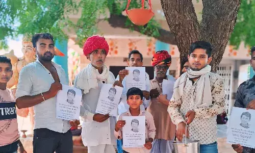 संपत की पैदल यात्रा पर हुए 300 दिन, ग्राम वासियों ने बांधे परिंडे