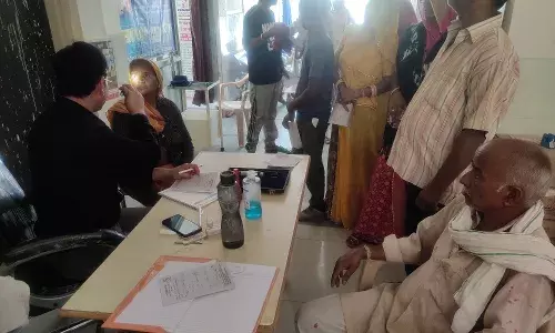 डाबला में नेत्र चिकित्सा शिविर आयोजित