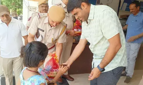 पुलिस लाइन में राजीविका के उत्पाद विक्रय केंद्र शुभारंभ