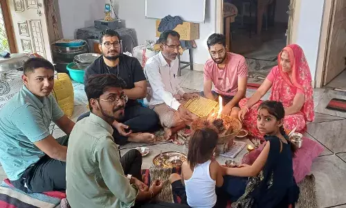 रायपुर कस्बे में अखिल विश्व गायत्री परिवार द्वारा गृहे गृहे गायत्री यज्ञ अभियान शुरू 108 घरों में हुआ यज्ञ का आयोजन