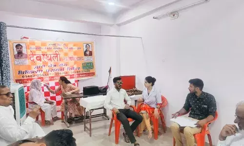 गंगापुर में 50 लोगों की हुई निःशुल्क नेत्र जांच, हर माह मिलेगी सेवाएं