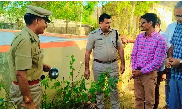 शाहपुरा एसपी ने किया बनेड़ा थाने का निरीक्षण