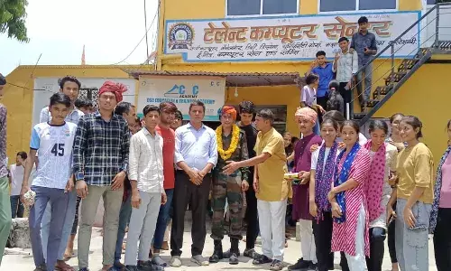 अग्निवीर का किया स्वागत एवं सम्मान