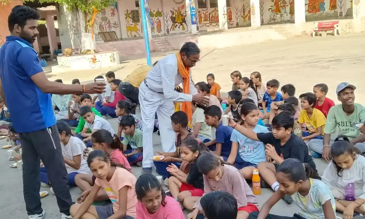 समर कैंप के अंतिम दिन बच्चों ने जमकर किया अभ्यास