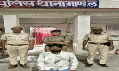 हरियाणा पुलिस से मारपीट का आरोपी को मसूदा से दबोचा