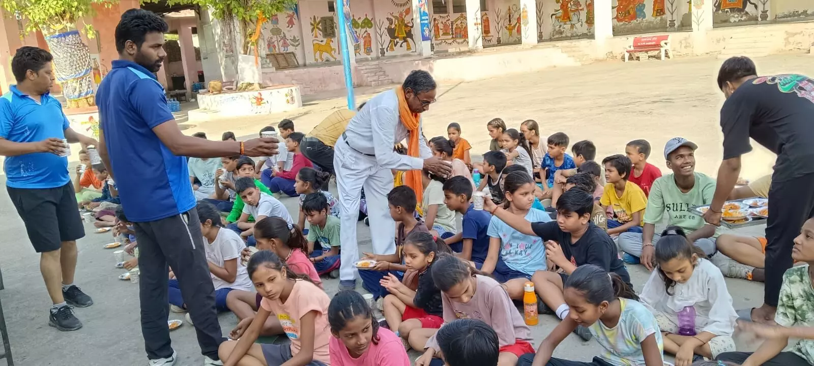 समर कैंप के अंतिम दिन बच्चों ने जमकर किया अभ्यास