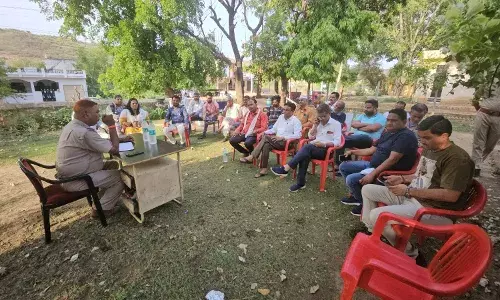 मांडलगढ़ थाने पर सीएलजी सदस्यों की बैठक