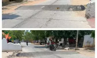 खबर का असर, जिम्मेदारों ने लिया गंभीरता से, बने स्पीड ब्रेकर