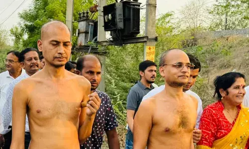 मुनि अनुपम सागर व यतींद्र सागर का बिजयनगर में हुआ मंगल प्रवेश