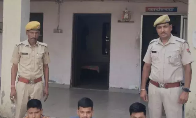 जिंदल सॉ माइंस में मारपीट व मशीन फूं कने के आरोप में तीन गिरफ्तार