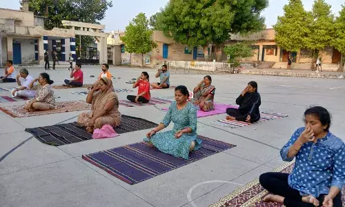 भाविप नेआम जन को विश्व योग दिवस के लिए किया प्रेरित