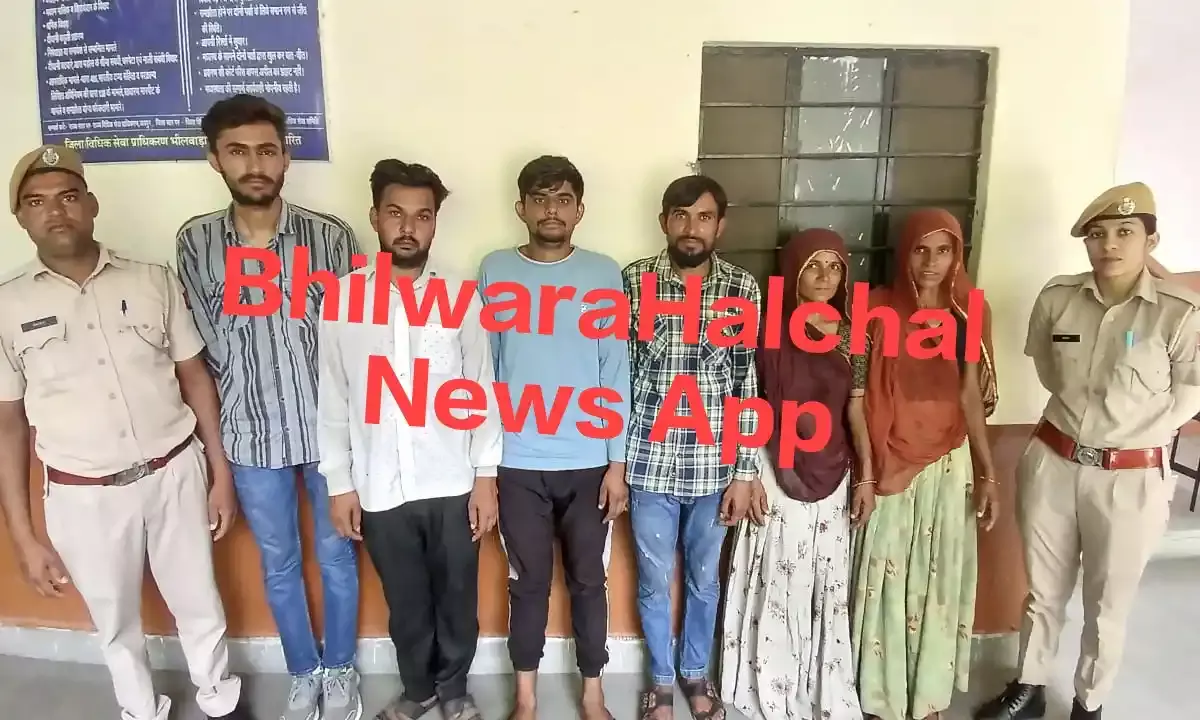 2 महिलाओं सहित 6 आरोपित गिरफ्तार, बाड़े पर कब्जे की नीयत से हमला करने का है आरोप