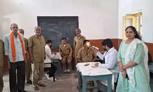 निशुल्क नेत्र जांच शिविर का आयोजन निशुल्क नेत्र जांच शिविर का आयोजन