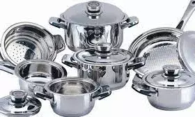 रसोईघर में प्रयोग होने वाले स्टेनलेस स्टील और एल्युमिनियम के बर्तनों पर आईएसआई का ठप्पा अनिवार्य