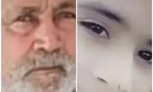 ट्रेलर की टक्कर से बाइक सवार दादा-पौती की मौत, गांव में शोक