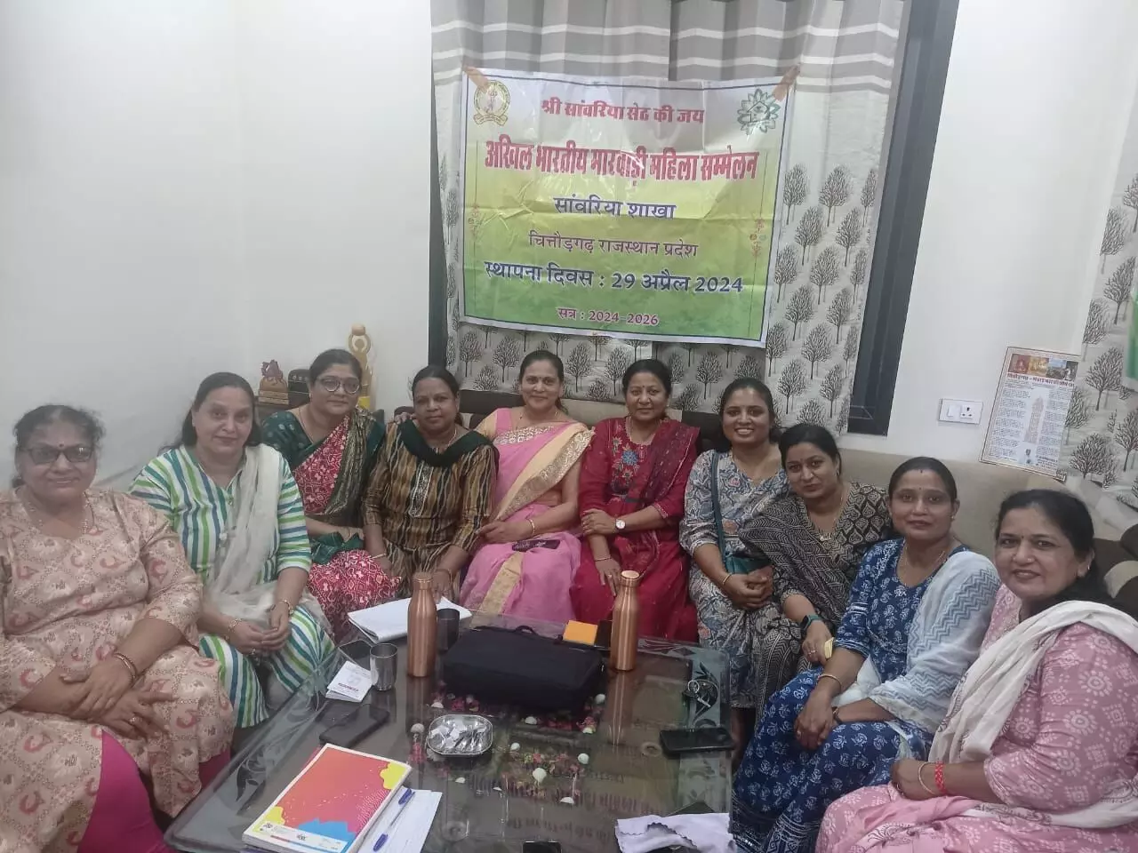 अखिल मारवाड़ी महिला सम्मेलन सांवरिया शाखा की मीटिंग आयोजित