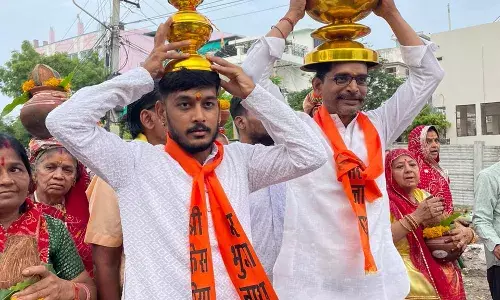 कलश यात्रा निकाली, स्थापना 15 को