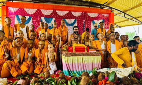 बंरूदनी में  51 ब्राह्मण बालकों का यज्ञोपवीत संस्कार