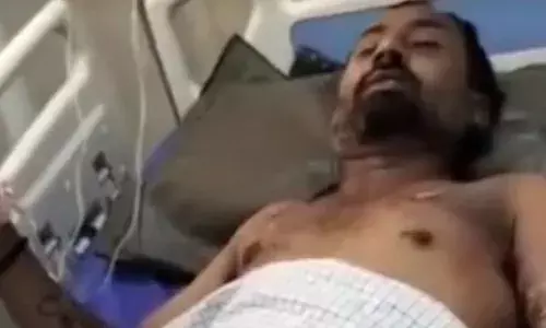 विद्युत लाईन सुधारते कर्मचारी को लगा करंट, नीचे गिरने से गंभीर घायल