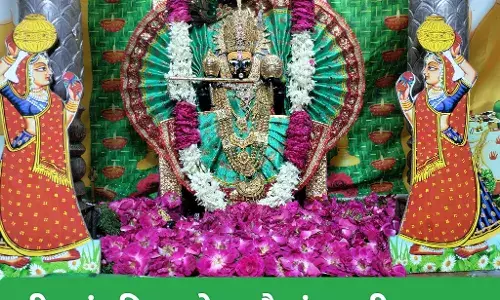 सावन में हरी भरी पोशाक में सांवलिया सेठ ने दिए मनमोहक दर्शन सावन में हरी भरी पोशाक में सांवलिया सेठ ने दिए मनमोहक दर्शन