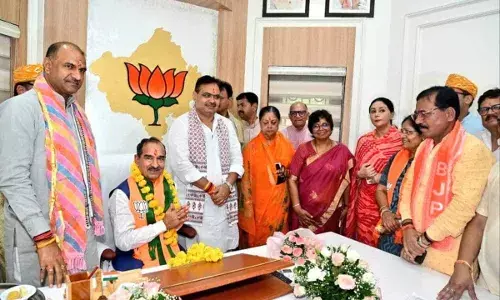 नए प्रदेशाध्यक्ष मदन राठौड़ ने पदभार ग्रहण किया