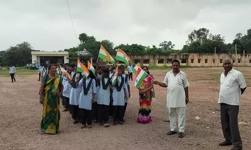 बड़लियास में निकाली तिरंगा यात्रा