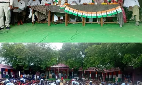 राजकीय उच्च माध्यमिक विद्यालय धनोप में स्वतंत्रता दिवस मनाया