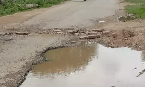 मांडलगढ़ से मोहन पुरा की सड़क पर मरम्मत कराने की मांग