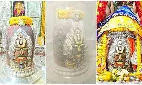 एकादशी पर भस्म आरती में वैष्णव तिलक लगाकर सजे बाबा महाकाल, धारण किया नवीन मुकुट