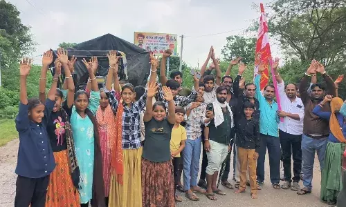 देवनारायण के जयकारें के साथ सवाई भोज रवाना हुए पदयात्री देवनारायण के जयकारें के साथ सवाई भोज रवाना हुए पदयात्री