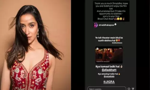 जिगरा के निर्देशक ने श्रद्धा से मांगी माफी, जानिये क्यों कारण है मजेदार