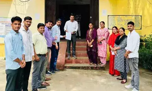 बिजौलिया में पटवारी संघ ने किया कार्य बहिष्कार