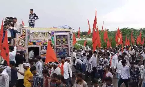 भादवी छठ को लेकर आसींद में निकाली वाहन रैली