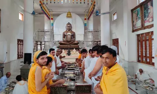 दशलक्षण पर्व पर  मानपुरा में आर्जव धर्म मनाया