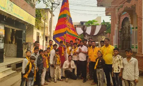 आकोला में तेजाजी महाराज की शोभायात्रा निकाली