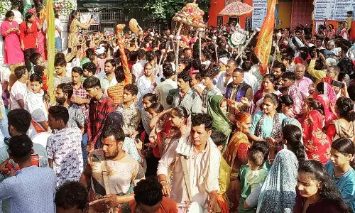 18 घण्टे भक्तों के कंधे पर सवारी कर कोटड़ी श्याम पहुंचे निजधाम