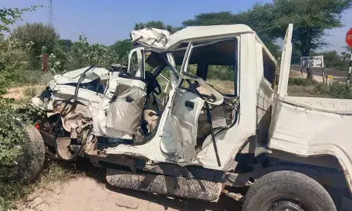 जोधपुर में भीषण सड़क हादसा, 2 की मौत, 1 घायल