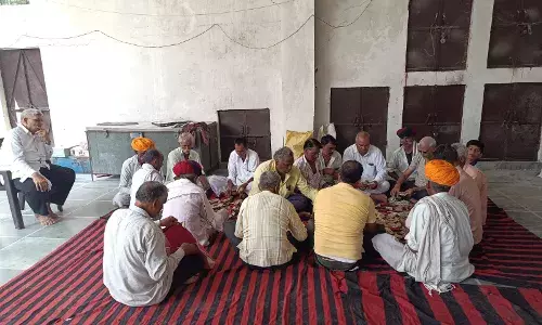 चंवरा का हनुमान जी के दान पत्र खोला