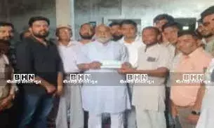 विधायक पीतलिया ने दिया 5 लाख का चेक