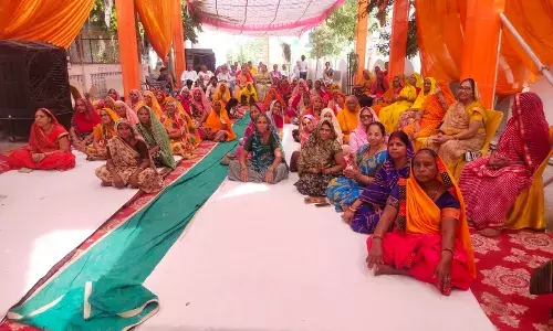 खान्या के बालाजी मन्दिर प्रांगण में हो रही है श्री राम कथा