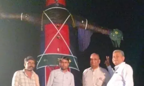 51 फीट के रावण के पुतले का होगा कल दहन आज होगी भजन संध्या