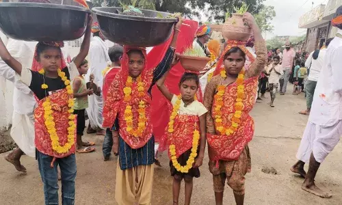 निंबाहेड़ा में निकाला ग्रामिणो ने नेजा, मनाया पर्व