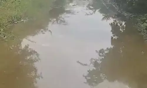 खनन के लिए मांइस से पानी छोड़ने से कास्तकार परेशान, रास्तों में भरा पानी